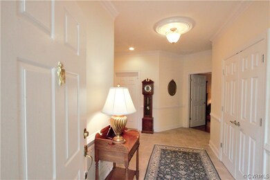 Foyer with Double Coat Closet; Ceramic Tile Floor