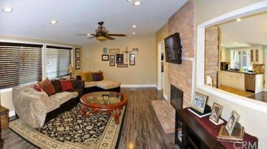 Large family room with vaulted ceilings, fireplace