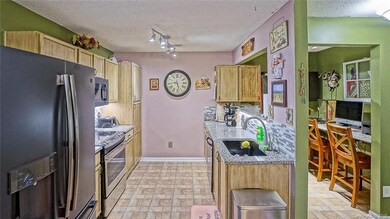 View from the Dining Area into the updated Kitchen