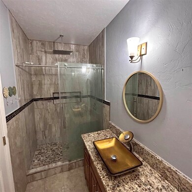 Recently updated with walk in shower.