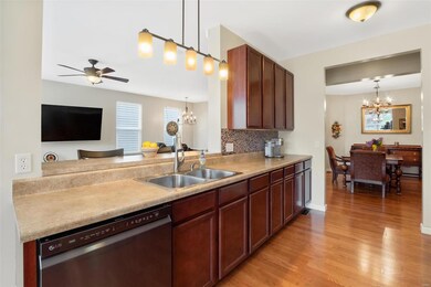 Sink has overview of Great Room.
