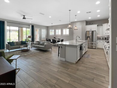 kitchen & family room