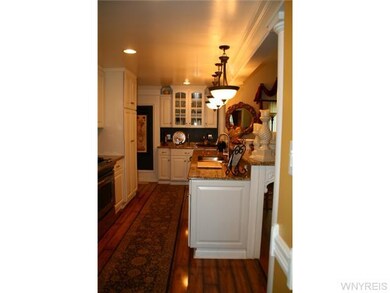 Kitchen Galley style kitchen with granite counters