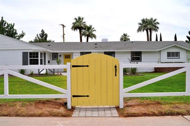 Front gate.