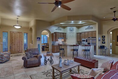 Great room entry and kitchen