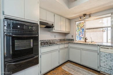 Kitchen with gas wall oven