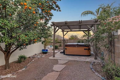 Hot Tub & Fruit trees