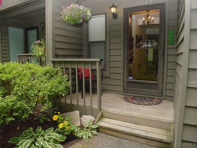 Covered Front porch, full glass storm door