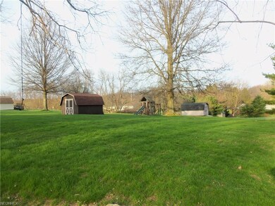 Back yard with shed
