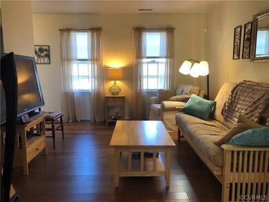Bright Living Room has Beautiful new Bamboo Floors
