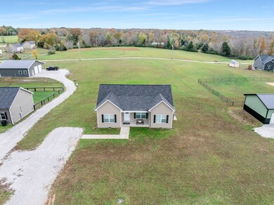 Like new home on 1.10 LEVEL acres in the well loved Oak Grove Subdivision-- this completed newer community is surrounded by scenic land and has homes that have large yards creating plenty of space between!