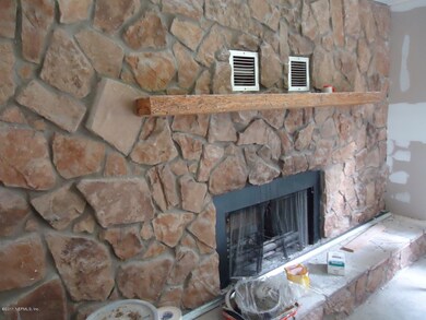 Beautiful Stone Wall Fireplace