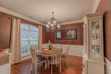 Formal Dining Room with exquisite custom paint, wo