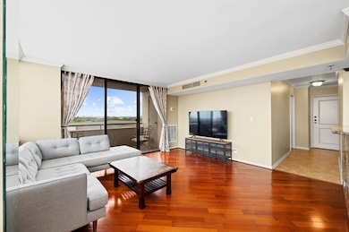 Just off the living area, you'll find a spacious b