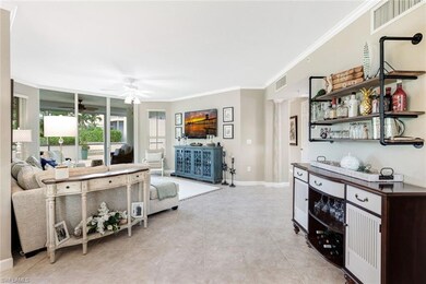 Living Room with crown molding
