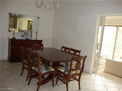 Dining room and the enclosed lanai living space