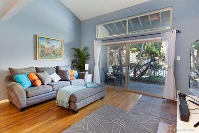 View of your patio and towards the pool area which