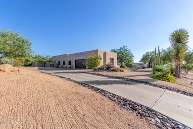Extra long driveway in Cave Creek.
