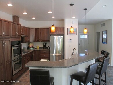 Open Kitchen with Eating Bar