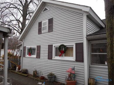 Side view of house.