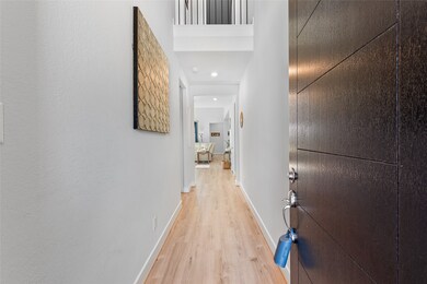Upon entering the home, you are greeted with high