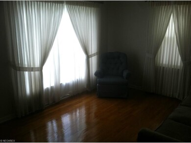 Living room with gorgeous hardwood floors!