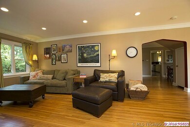 This side of the living area serves as the living