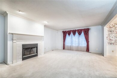 Spacious great room area large enough for a number