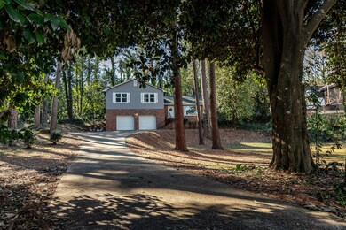 Huge front yard with stream