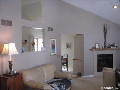 Living Room GAS FIREPLACE - PASSTHRU TO KITCHEN AN