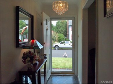 Entry Foyer with hall closet behind entryway