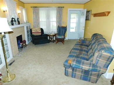 Front door entering the living room area. Decorati