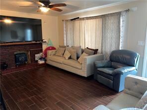 Living Room with Fireplace