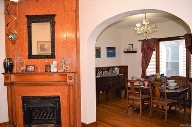 Family Room Fireplace and Dining Room