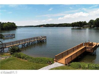 View. View of the lake from the main level deck.  Looking left toward the main channel of High Rock Lake.  House faces west/northwest and the sunsets from here will be gorgeous.