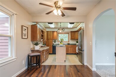 Kitchen has plenty of storage