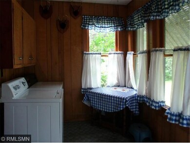 Back porch used as laundry