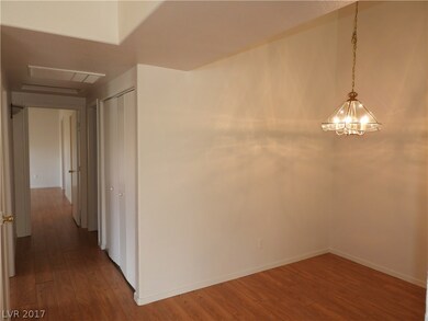Dining room and hallway to bedrooms