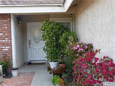 Front entry with beveled glass door