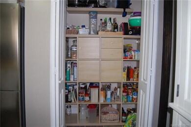 Pantry with unique shelving