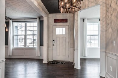 Hard wood laminate flooring is through the entire main level.  Make sure to appreciate the unique custom lighting throughout the entire home.  