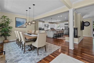 Large, open Dining room