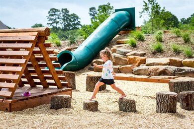 Let the kiddos play in our pocket park.