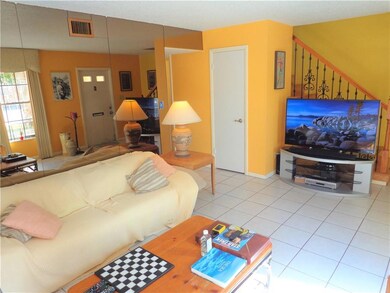 Living room with tile floors.