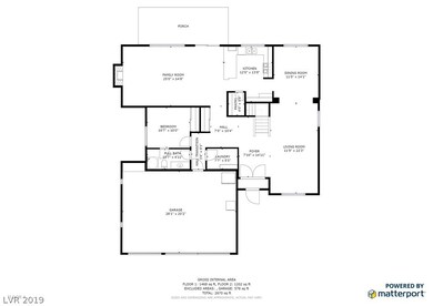 First floor floor plan. 2724 Grafton Ct Las Vegas,