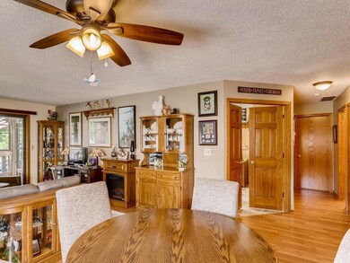 Double-wide doors to second bedroom, wooden floors