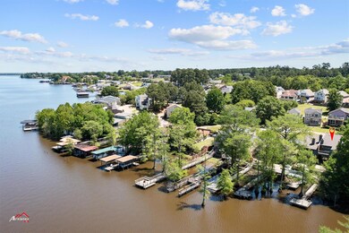 Drone / aerial view of the popular Cross Lake!