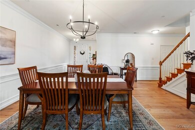 Dining area looking to front door