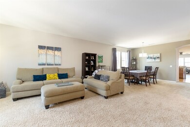 This single story home offers capacious living spaces.  The living room and dining room will accommodate a large group if you enjoy entertaining.