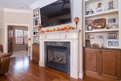Shelves Accent Fireplace